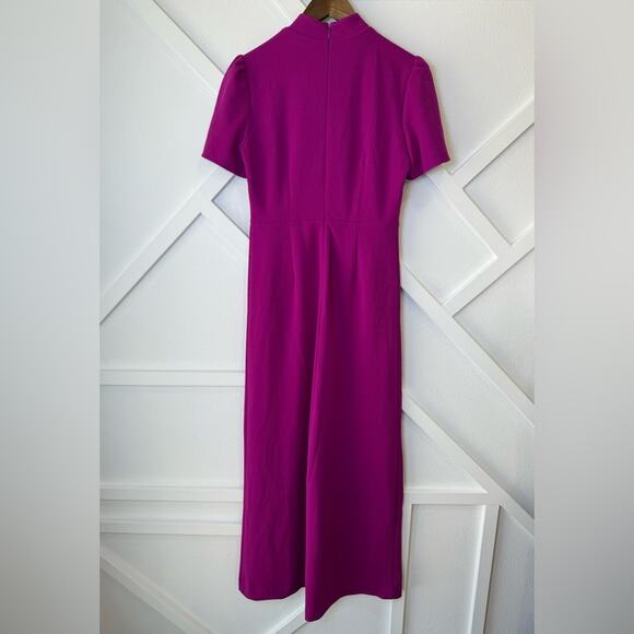 NWT Alexia Admor Willow Wide Leg Short Sleeve Jumpsuit in Magenta Size Small - Picture 5 of 12